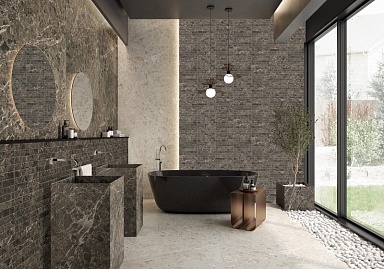 Плитка La Platera Capri Brick Black 35x35