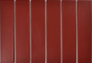 Мозаика Porcelain mosaic Y45P846 Strip Красная матовая 4.5x19.5 28.8x19.5