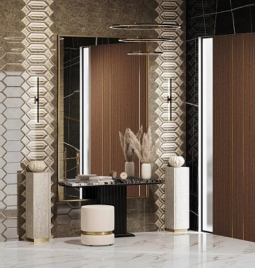 Kerama Marazzi HGD/A473/35003 Декор Бикуш глянцевый 14х34