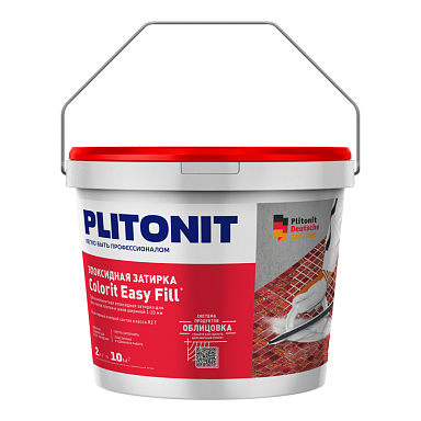 Смеси и затирки Plitonit Colorit Easy Fill Трёхкомпонентная эпоксидная Полупрозрачный 2 кг