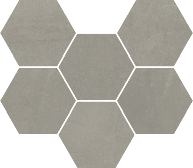 Мозаика Italon 620110000189 Continuum Iron Mosaico Hexagon 25x29