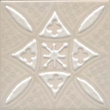 Kerama Marazzi KMD3STA017GN Декор Бахия 2 бежевый светлый глянцевый 9,8x9,8x0,7