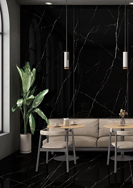 Керамогранит StaroSlabs Marquina Olpse Luminous HG 2800х1200х6