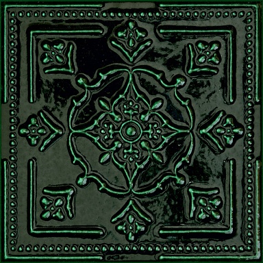 Декор Tubadzin D-Tinta green 14.8x14.8