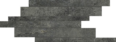 Декор Cerim 760928 Artifact Worked_Charcoal Listello Sfalsato 21x40