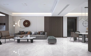 Керамогранит Global Tile GT1206016306PDR Carina Светло-серый 60x120