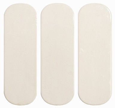 Плитка DNA Tiles 136310 Calema Oval White Gloss 5,2х16