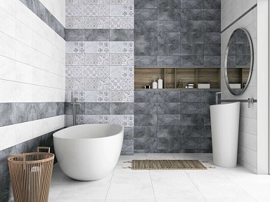 LB-Ceramics 1641-0094 Декор 2 Кампанилья серый 20х40