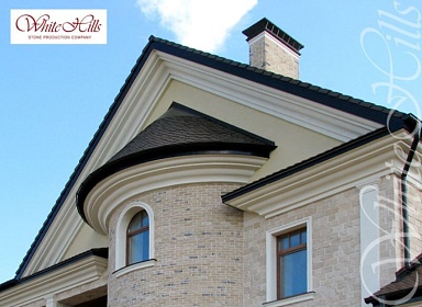 Искусственный камень White Hills 413-45 Шинон угол 8.5х16x15 (9.5х18x15)