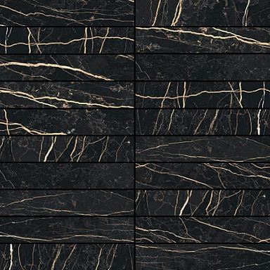 Декор Rex Ceramiche 756315 Prexious Thunder Night Mosaico 3x15 Glossy 30x30