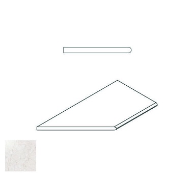Бордюр Italon 620090000279 PURE BORDO ROUND SX 30x60