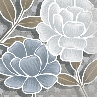 Декор VIVES Flore Gris 20x20 (микс)