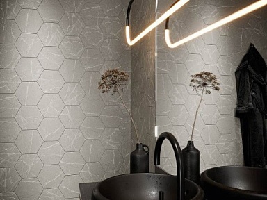 Керамогранит Click Ceramica Cosmo Hex Black 20x24