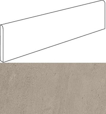 Плинтус Атлас Конкорд Россия 610130002159 Wise Silver Grey Battiscopa Lap 7.2x60