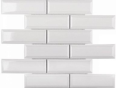Мозаика StarMosaic KM82895 Metro White Glossy 4.5х14.5 28.7х29.5х6.5