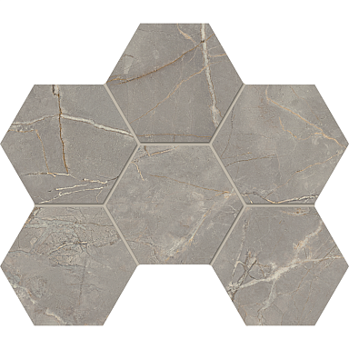 Estima BR03 Bernini Hexagon Grey Мозаика полированная 25x28,5