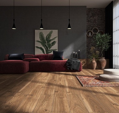 Керамогранит Eurotile Wood Shine Oak Carving 20x120