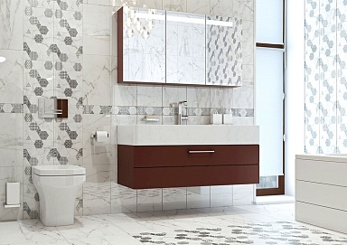 Плитка LB-Ceramics 1045-0115 Каррарский мрамор 25х45