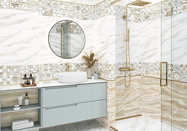 Alma Ceramica BWM51MET808 бордюр Metallic Glossy Gold 12*500*9