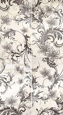 Панно LB-Ceramics 1609-0007 Панно Азур Крем белое 50x90