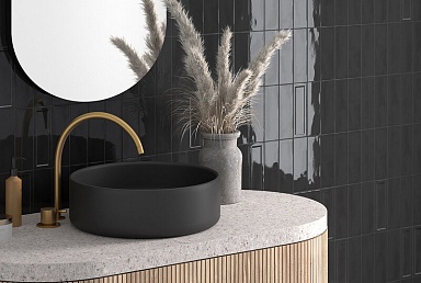 Плитка Equipe 31199 Island Black 6,5x20