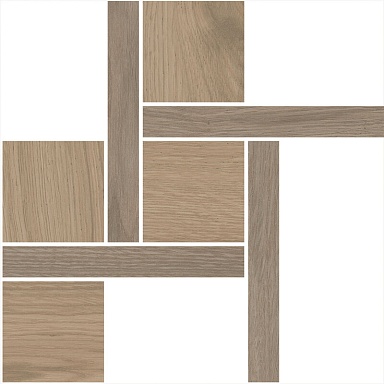 Kerama Marazzi T056/SG643820 Декор Альберони 2 мозаичный коричневый светлый матовый обрезной 27,5x27,5x0,9