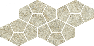 Декор Italon 620110000245 Magma Mineral Mosaico Prism 41.3x20.5