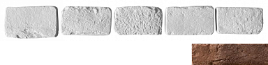 Leonardo Stone Декоративный кирпич Тычок Мадрид 402 12.5x7-8x1,7