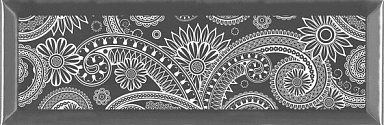 Декор Absolut Keramika Monocolor Decor Silver 7.5х15