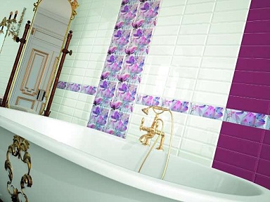 Плитка Monopole Marron Brillo Bisel 10x30