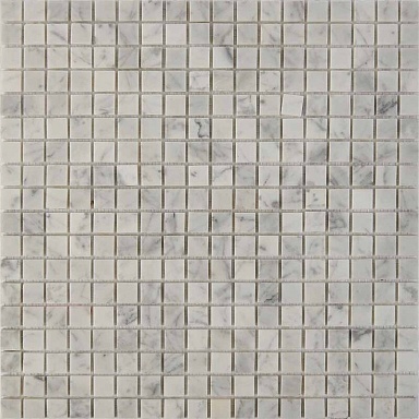 Мозаика Pixmosaic PIX241 Bianco carrara из мрамора полированная 15x15 305х305x4