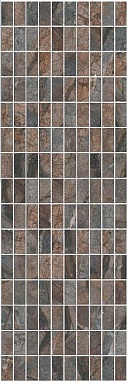 Kerama Marazzi MM12143 Декор Театро коричневый мозаичный 25*75