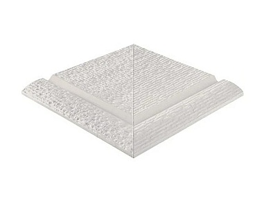 Бордюр Serapool 107-2000DK Наружный угловой элемент поручней Apache Unglazed 32,5x32,5