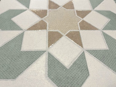 Керамогранит Harmony 39599 Doha Green Flower SP/22,3 22,3x22,3