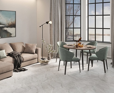 Керамогранит LB-Ceramics 6461-0421 Оттепель светло-серый 60х60