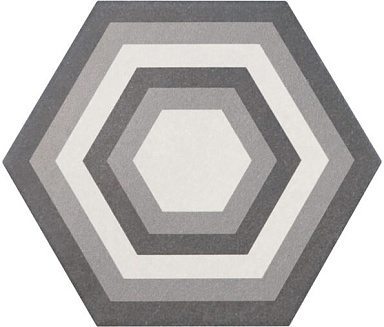 Декор Equipe 21357 Hexatile Harmony B&W 17,5x20