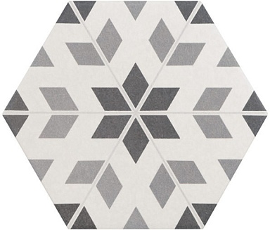Декор Equipe 21357 Hexatile Harmony B&W 17,5x20