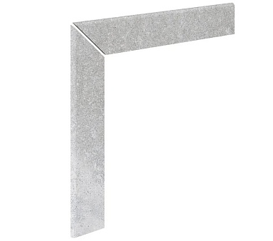 Kerastep Плинтус для кантиковой cтупени Urban 371 Silver R9 596х596х11