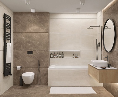Керамогранит Laparet Elegant Armani Crema Полированный 60х60