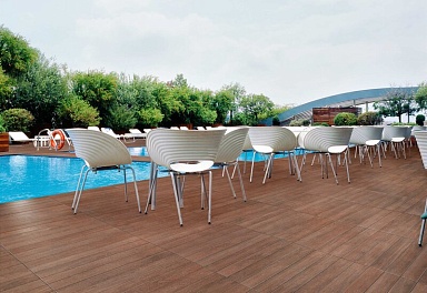 Керамогранит Casalgrande Padana 4130091 Newood Black Naturale 15x90