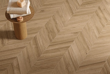 Керамогранит Атлас Конкорд Россия 600010002450 Fusion Oak Rustic Chevron 7,5x45