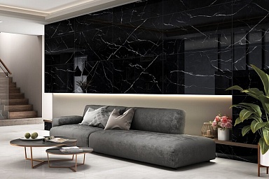 Керамогранит Duna Nero Marquina Black Panter 60x120