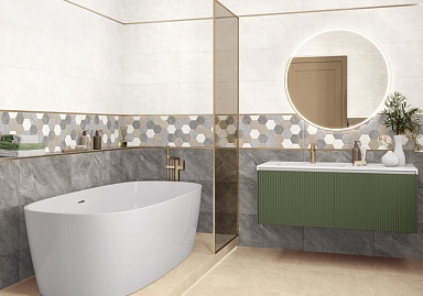 Плитка Alma Ceramica TWA3060SAV47 Savoy рельефная 300x600x7.5