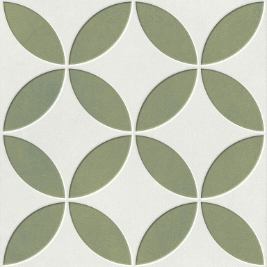 Керамогранит Harmony 37798 Mayari Green Petals Lt/22,3 22,3x22,3