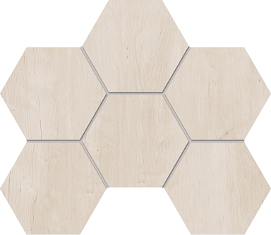 Estima SF01 Мозаика Soft Wood Nordic Hexagon неполированная 25x28.5