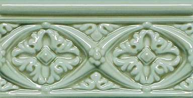 Бордюр Adex ADMO4005 Relieve Bizantino C/C Verde Claro 7.5X15