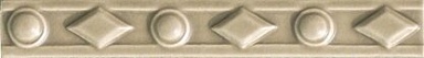 Бордюр Ceramiche Grazia DAM88 Amarcord Diamantato Tabacco Matt 3x20