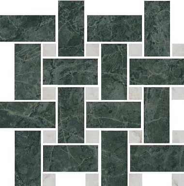 Мозаика Kerama Marazzi T038/SG6542 Серенада мозаичный зеленый лаппатированный 32x32
