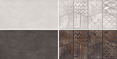 Керамогранит Granoland Vintage Ceniza Dark Carving 60x120