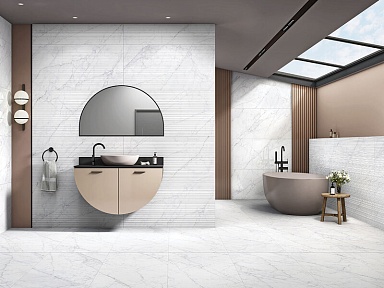Керамогранит Simpolo Ceramics Carrara Fogg Polish 59,8х119,8